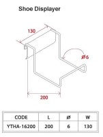 Gondola Shelving Accessories Shoe Displayer
